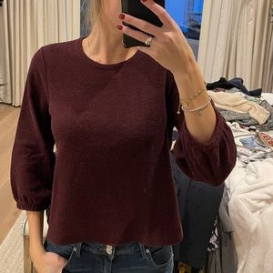 Madewell Burgundy Sweater